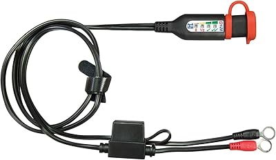 OptiMATE MONITOR O-128، سلك بطارية دائم مع شاشة نظام شحن حالة البطارية المدمجة لحمض الرصاص 12 فولت